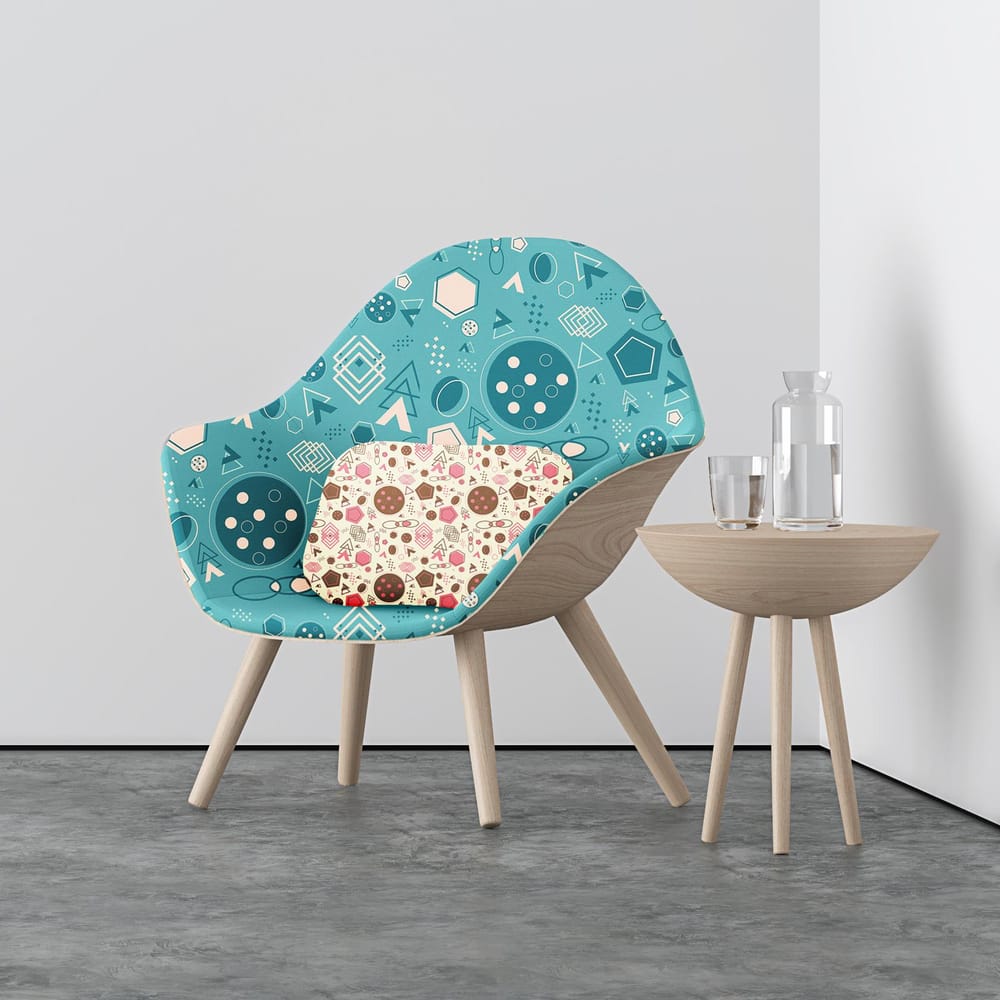 Realistic Mockup on Chair and Pillow - image 1 - student project