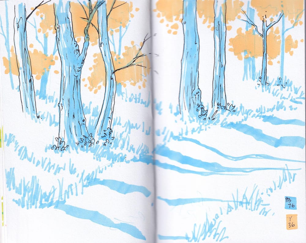 Marker Sketchbook Examples - image 1 - student project
