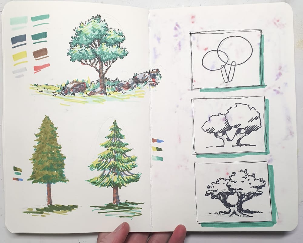 Simplified Trees and Rocks - image 3 - student project