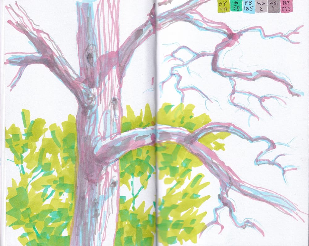 Marker Sketchbook Examples - image 2 - student project