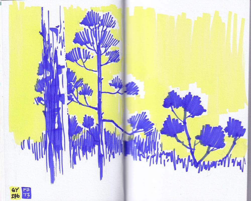 Marker Sketchbook Examples - image 3 - student project