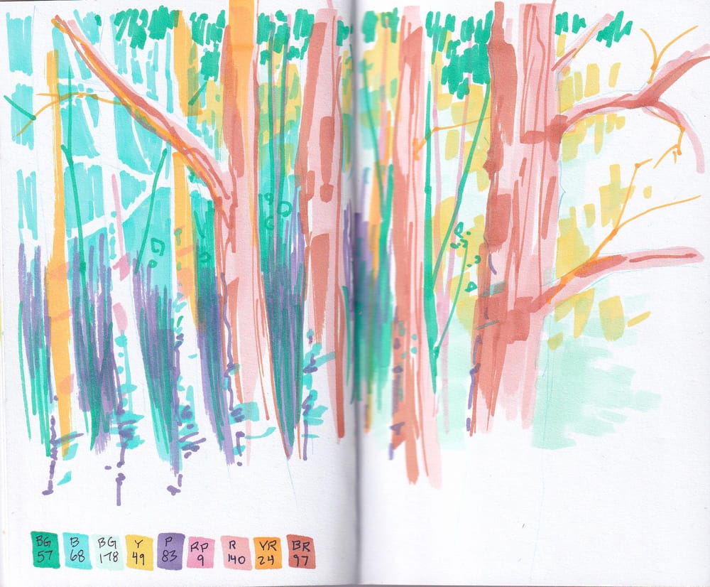 Marker Sketchbook Examples - image 5 - student project
