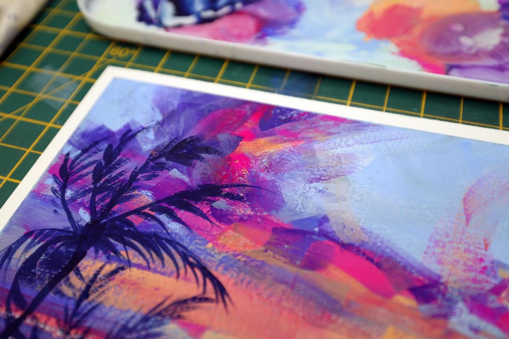 Expressive Gouache Skies - image 2 - student project