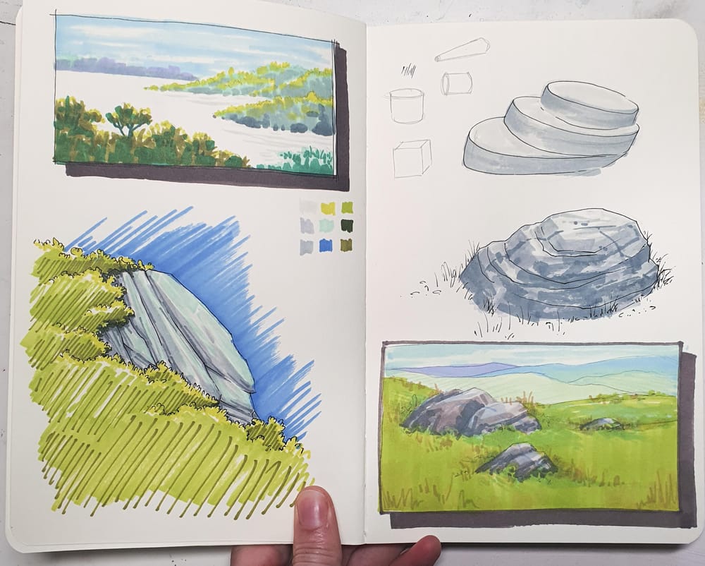 Simplified Trees and Rocks - image 2 - student project