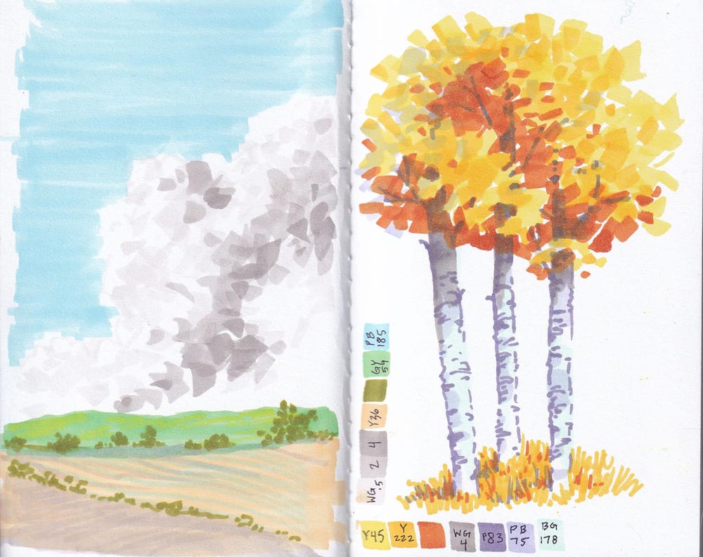 Marker Sketchbook Examples - image 4 - student project