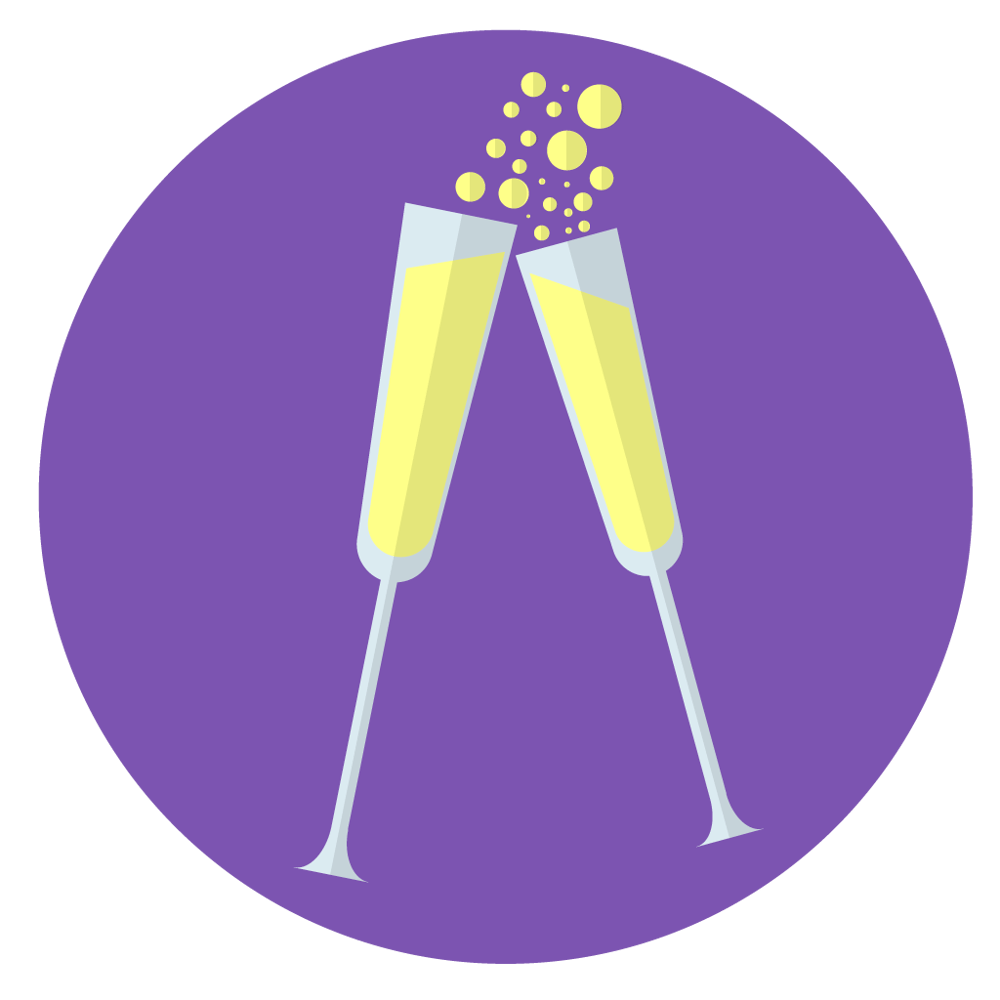 champagne-glasses-icon-skillshare-student-project