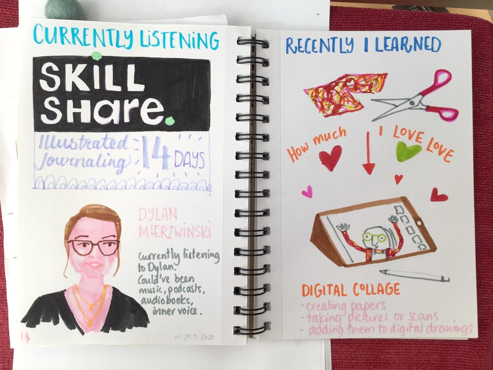 14 days of illustrated journaling - image 1 - student project