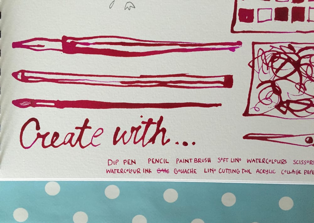 14 days of illustrated journaling - image 2 - student project