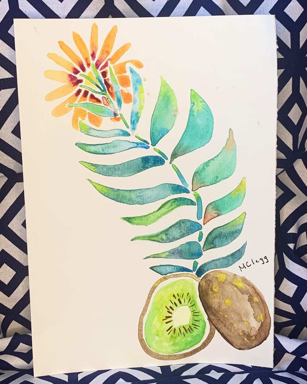 Summery Watercolor Florals and Fruits - image 1 - student project