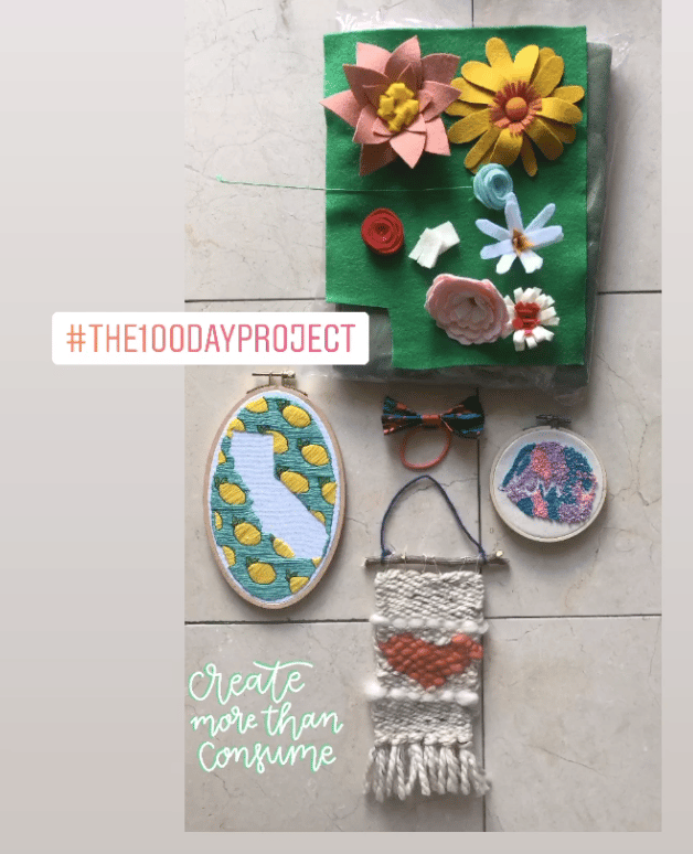 100 Days of Fiber Art - image 1 - student project