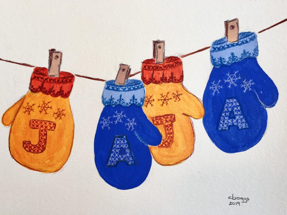 Mixed Media Mittens - image 1 - student project