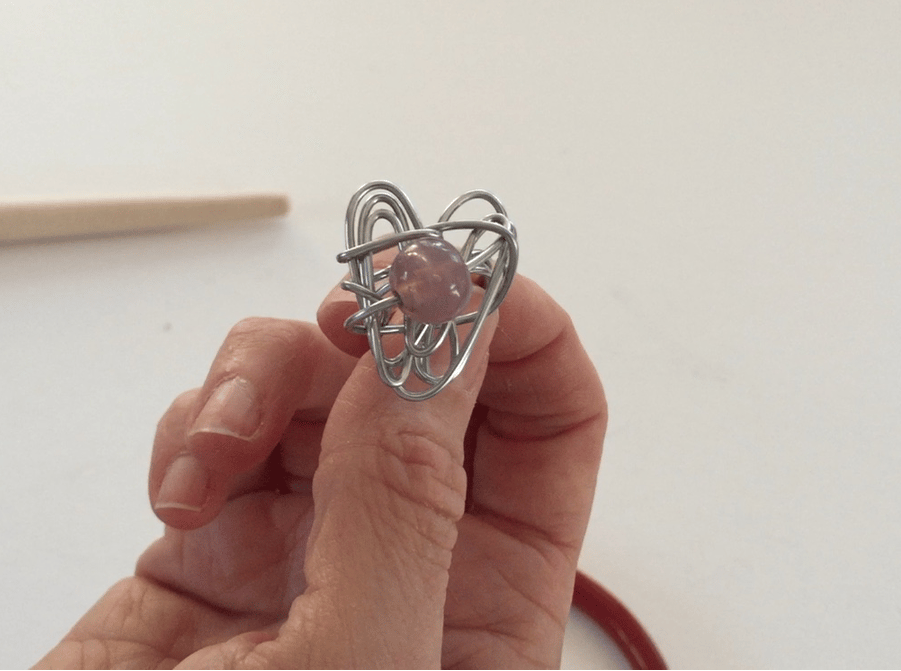 Crazy wire Sweetheart Ring - image 5 - student project