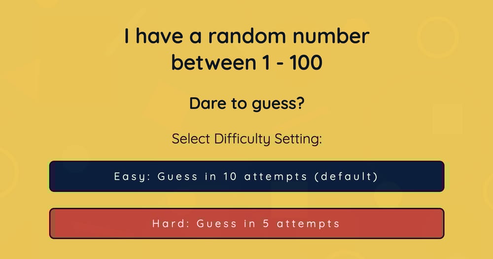 Numbers Game - image 2 - student project