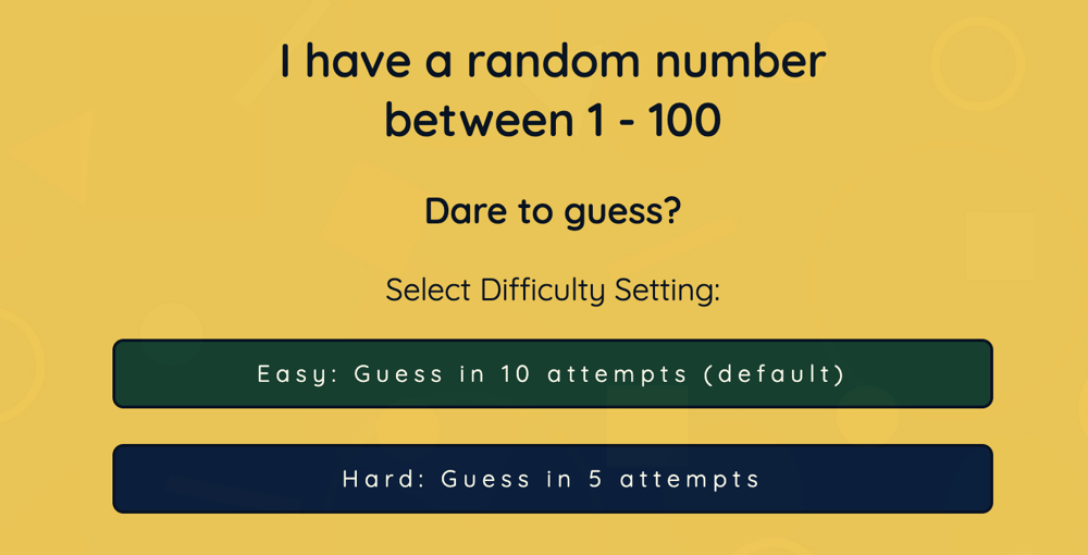 Numbers Game - image 1 - student project