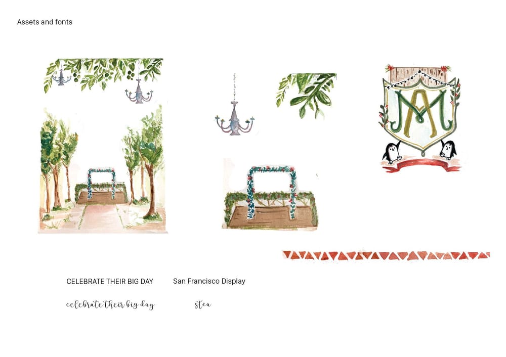 Watercolour Wedding Suite! :) - image 3 - student project