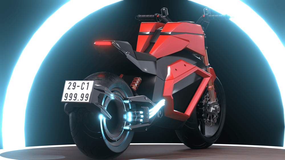 Final Render - Futuristic Motorcycle - image 5 - student project