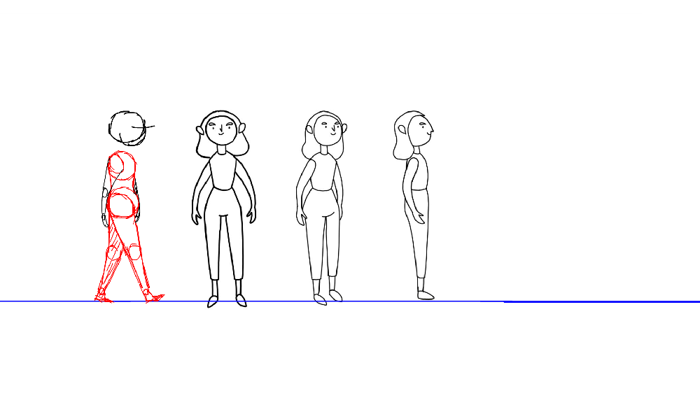 Walk cycle animation - image 8 - student project