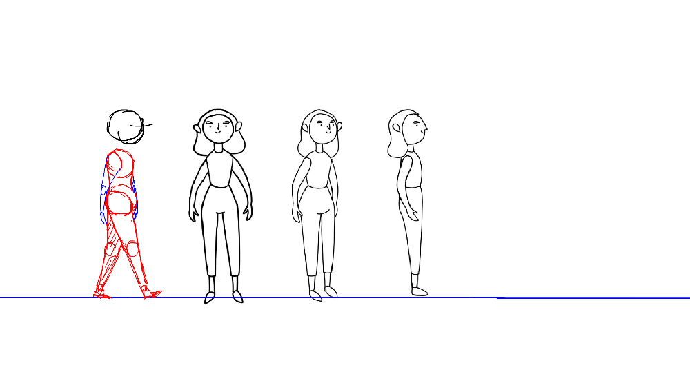 Walk cycle animation - image 9 - student project