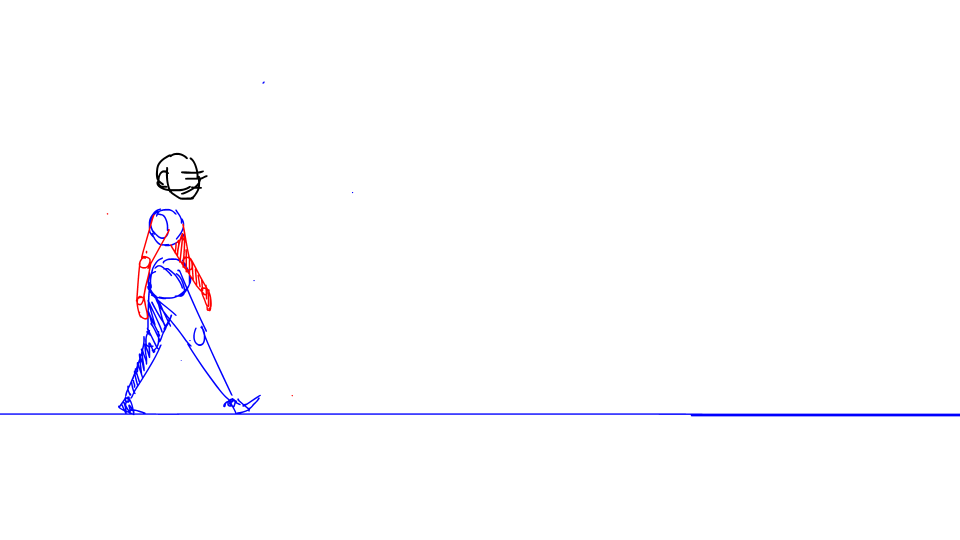 Walk cycle animation - image 4 - student project
