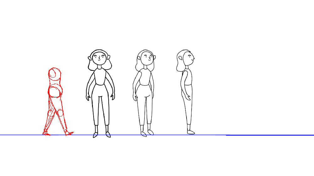 Walk cycle animation - image 7 - student project