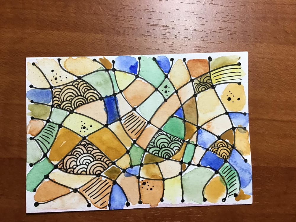 Doodle watercolor - image 2 - student project