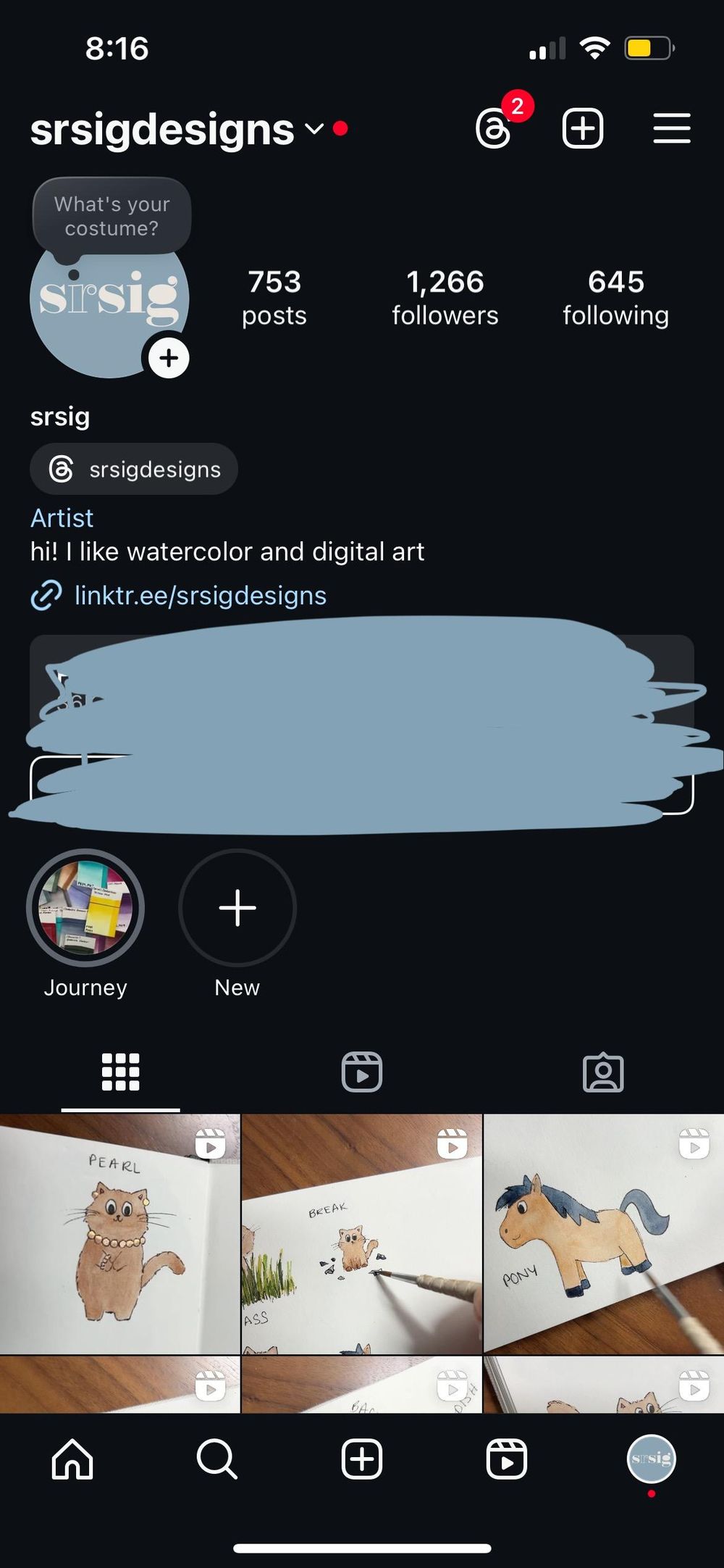 IG profile update - image 2 - student project