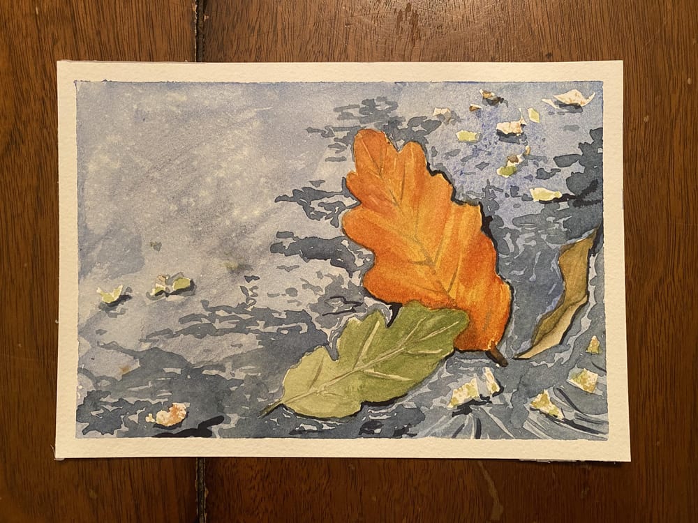 Autumn watercolor - image 2 - student project