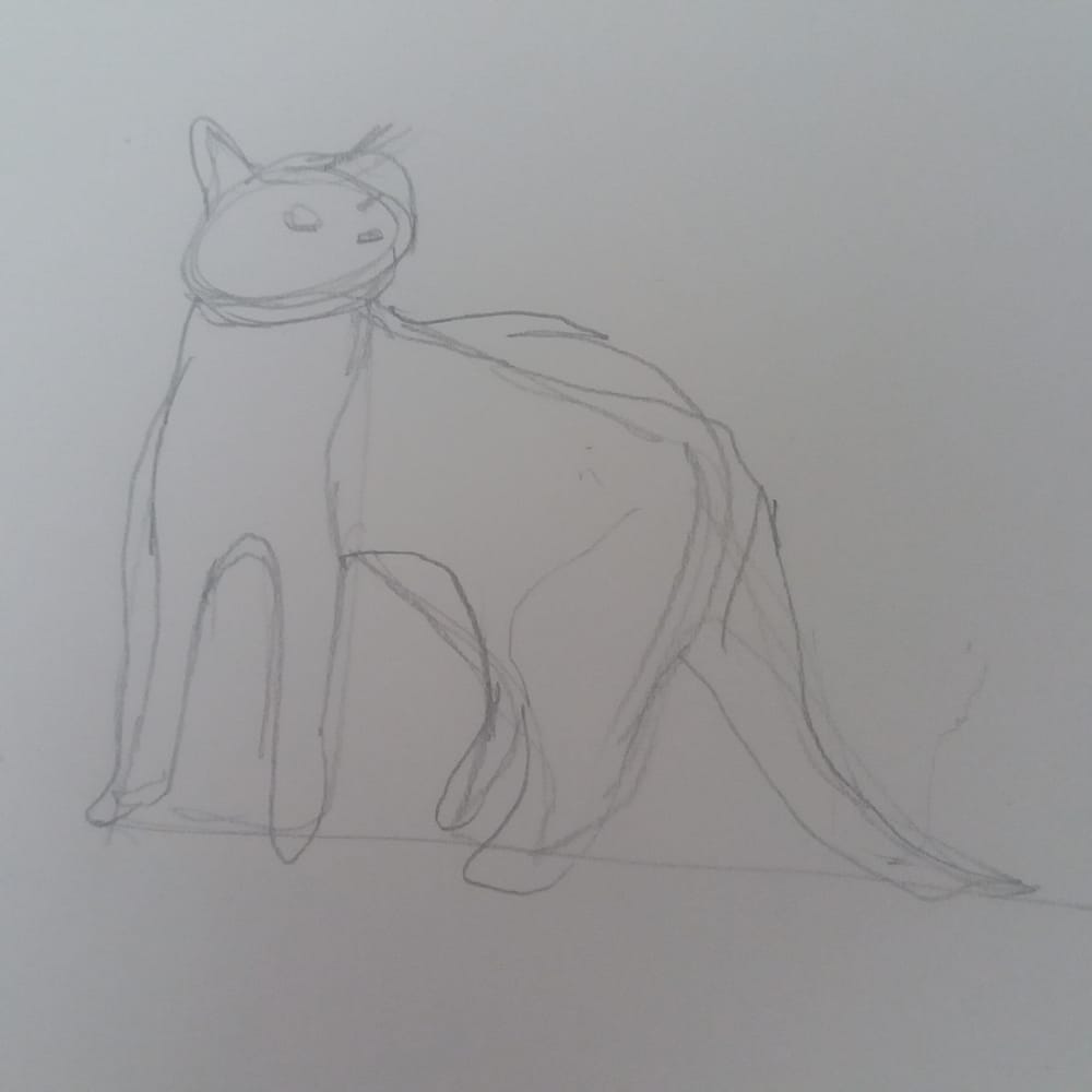 Animal Study - Drawing cats #skillshareclass - image 4 - student project