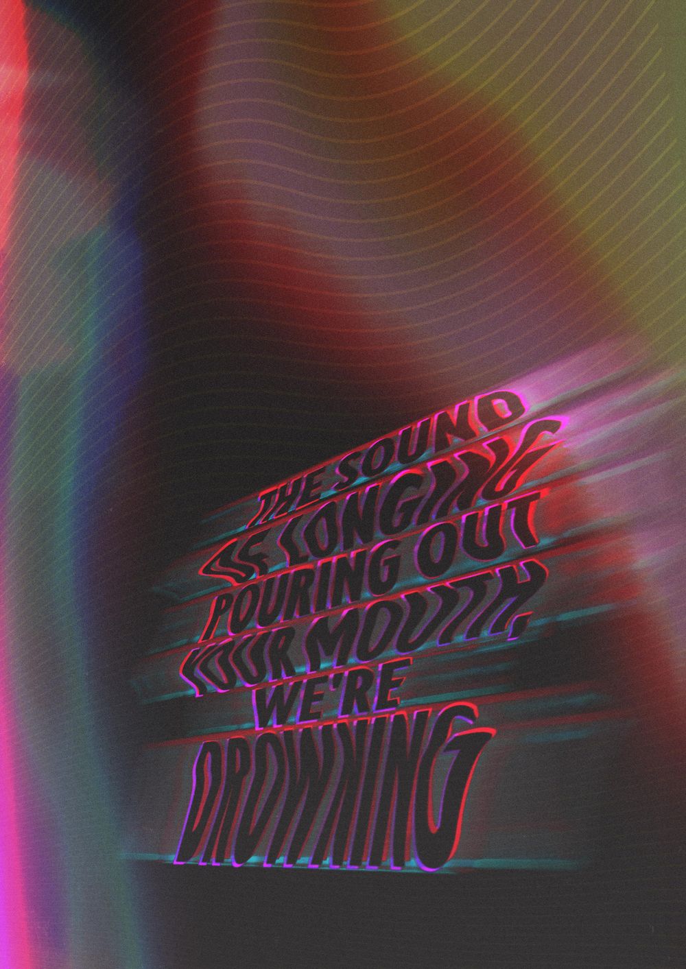 Distorted Typography Poster - image 2 - student project