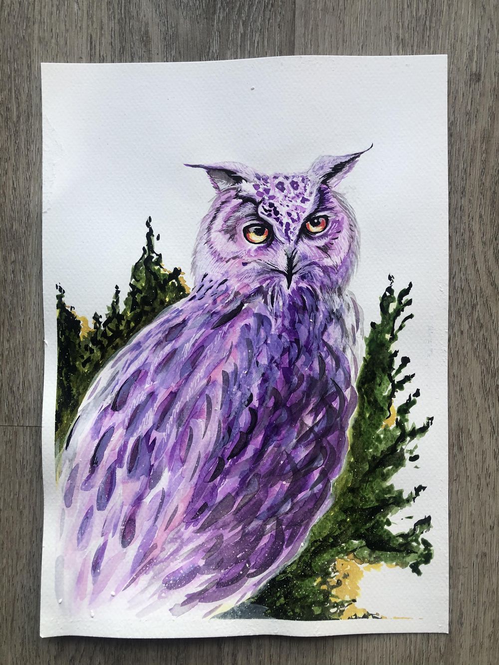 Owl & Lettering Practice - image 1 - student project