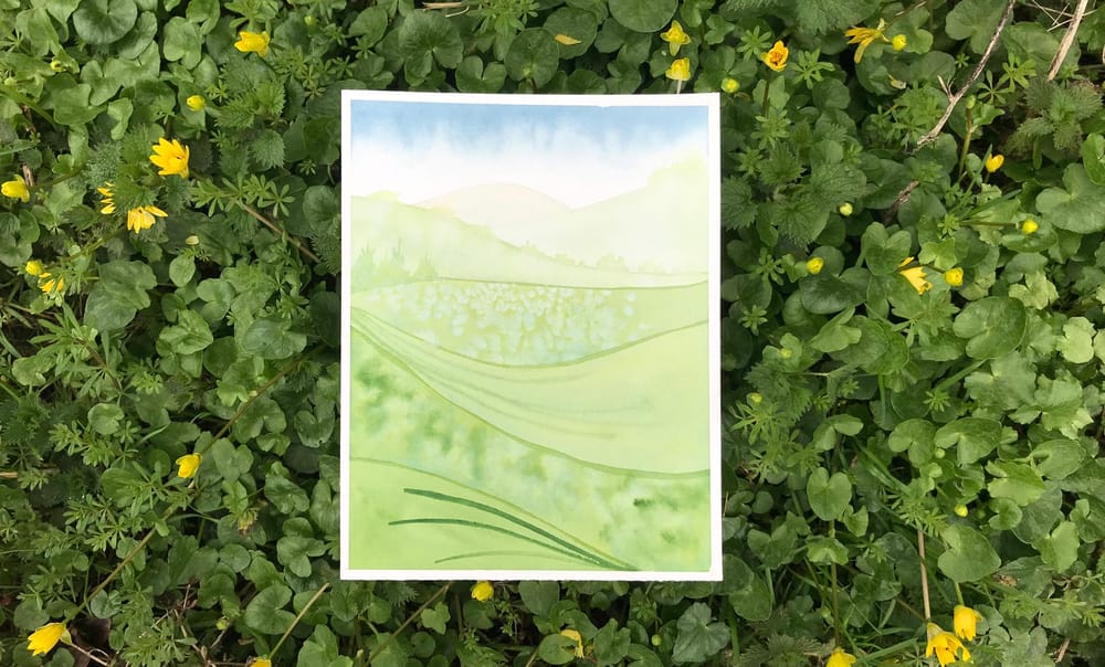 a landscape with hills - image 1 - student project