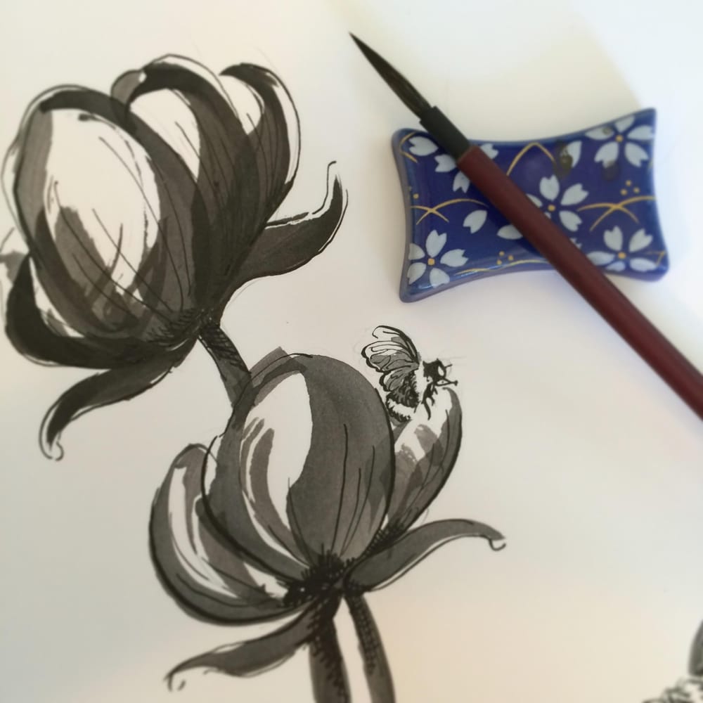 Flowers & Bees Invites - image 1 - student project
