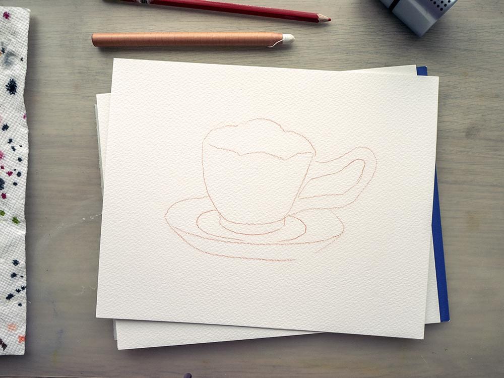 Painting a Teacup in Gouache - image 2 - student project