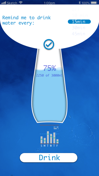 Sip water drinking app - image 4 - student project