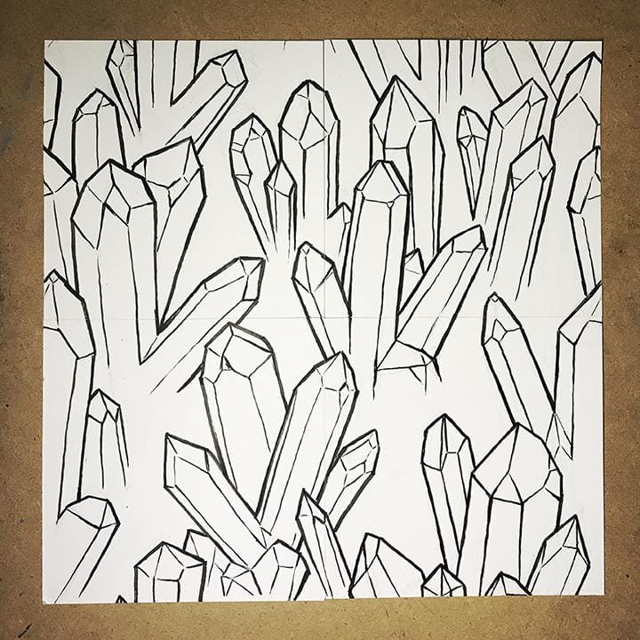 Crystal clusters - image 4 - student project