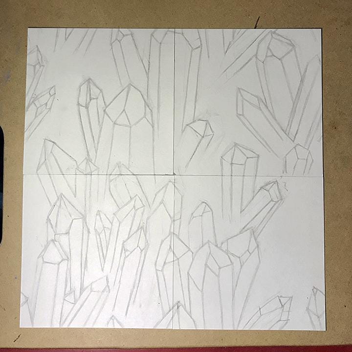 Crystal clusters - image 3 - student project