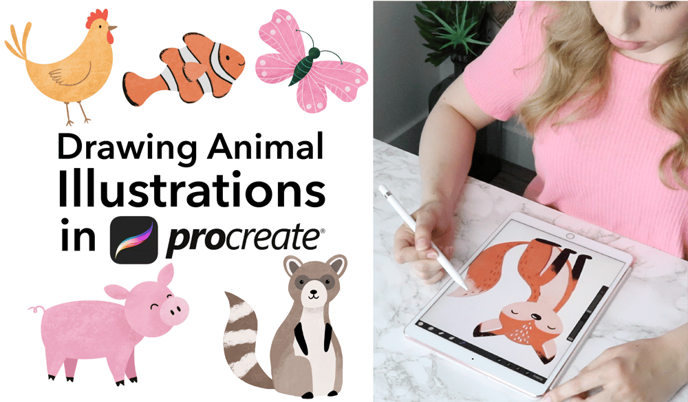 Drawing Animal Illustrations in Procreate - image 1 - student project