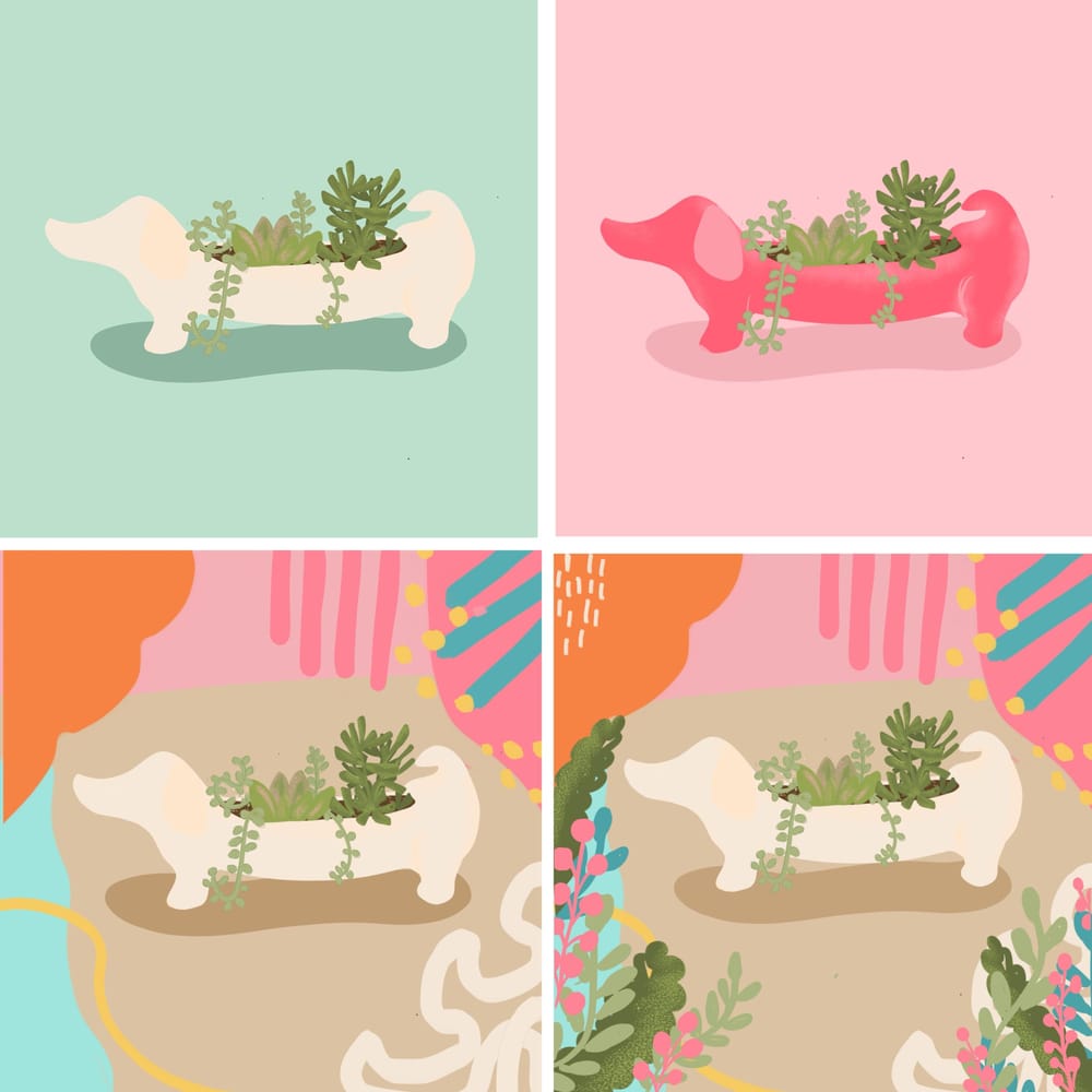 doxie planter on my desk - image 1 - student project