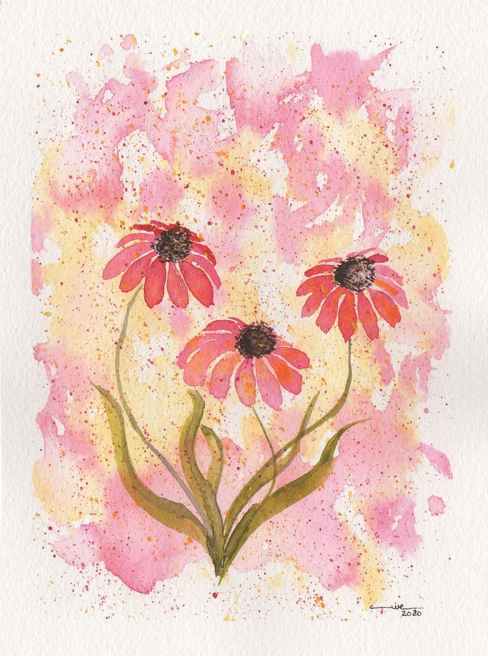 Expressive Watercolor Florals - image 1 - student project