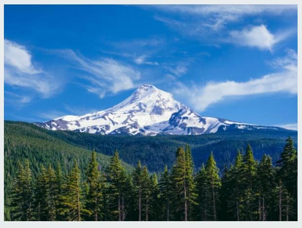 Majestic Mt. Hood~Watercolor Mountains - image 2 - student project