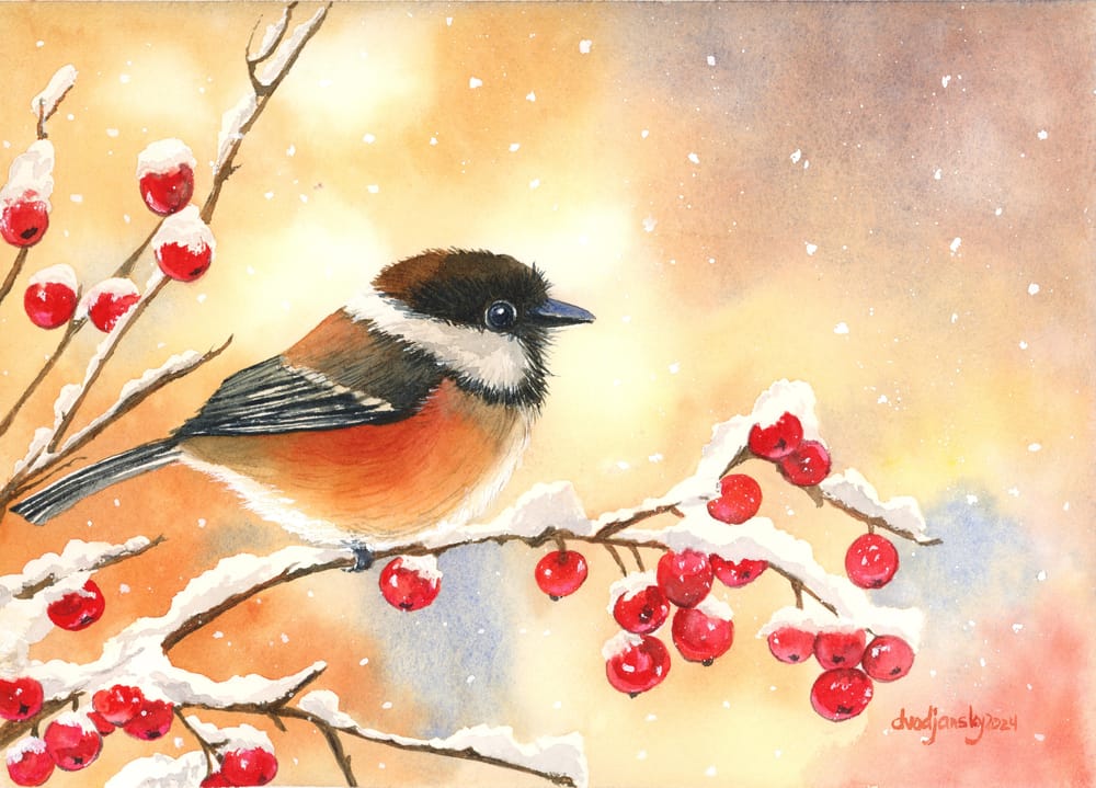 Winter Chickadee - image 1 - student project