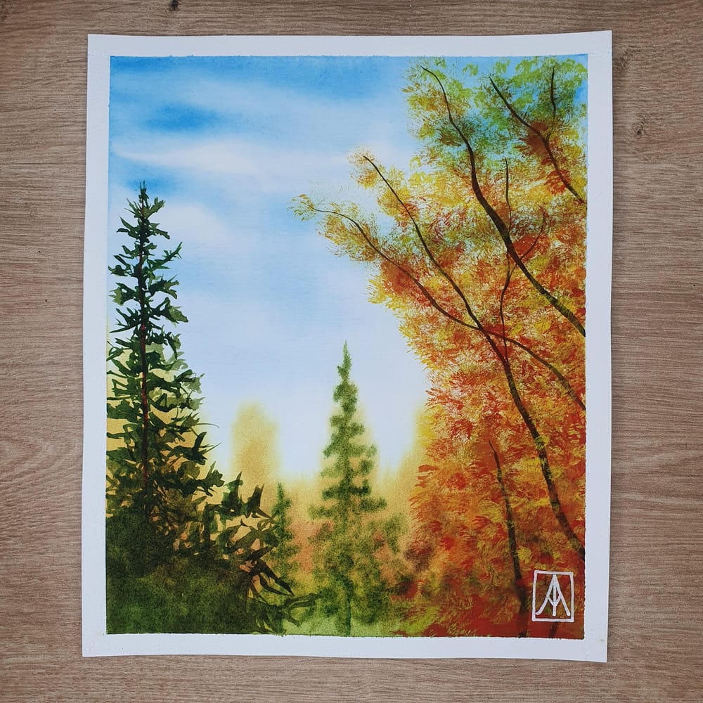 31 Days of Autumn Landscapes with Watercolours - image 2 - student project
