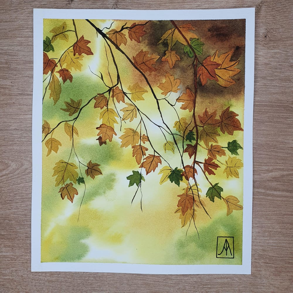 31 Days of Autumn Landscapes with Watercolours - image 4 - student project