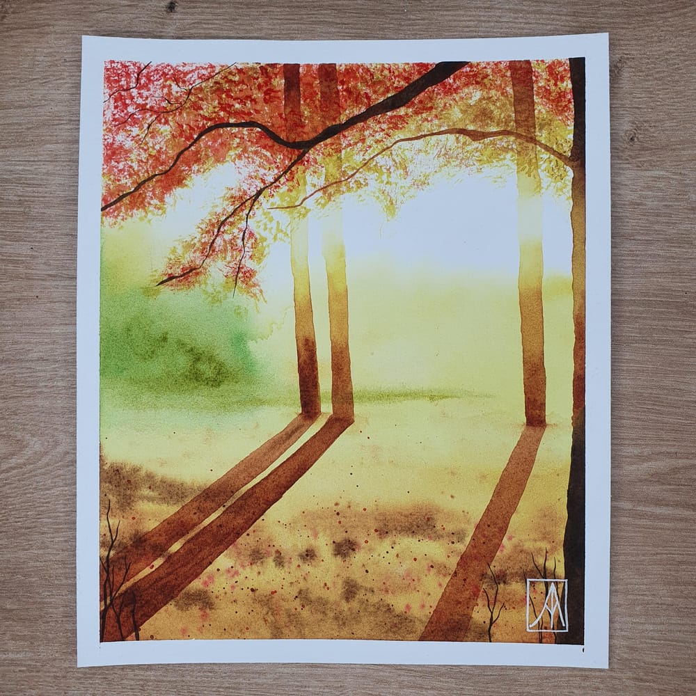 31 Days of Autumn Landscapes with Watercolours - image 7 - student project