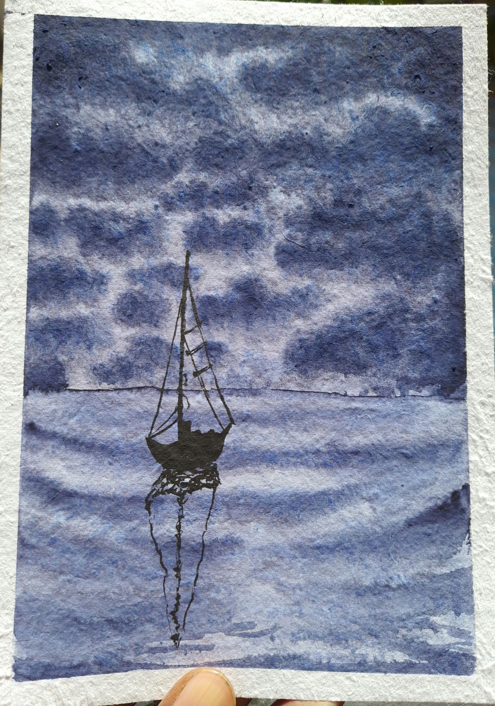 Misty Monochrome with Watercolor. .!!! - image 1 - student project