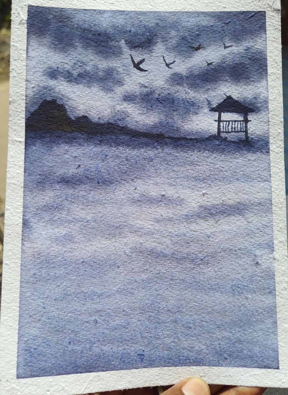 Misty Monochrome with Watercolor. .!!! - image 2 - student project