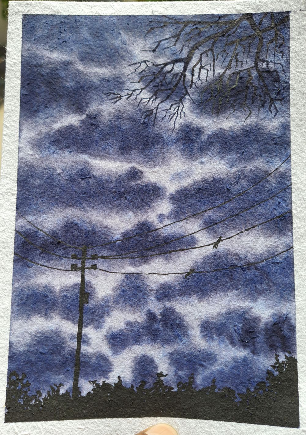 Misty Monochrome with Watercolor. .!!! - image 3 - student project