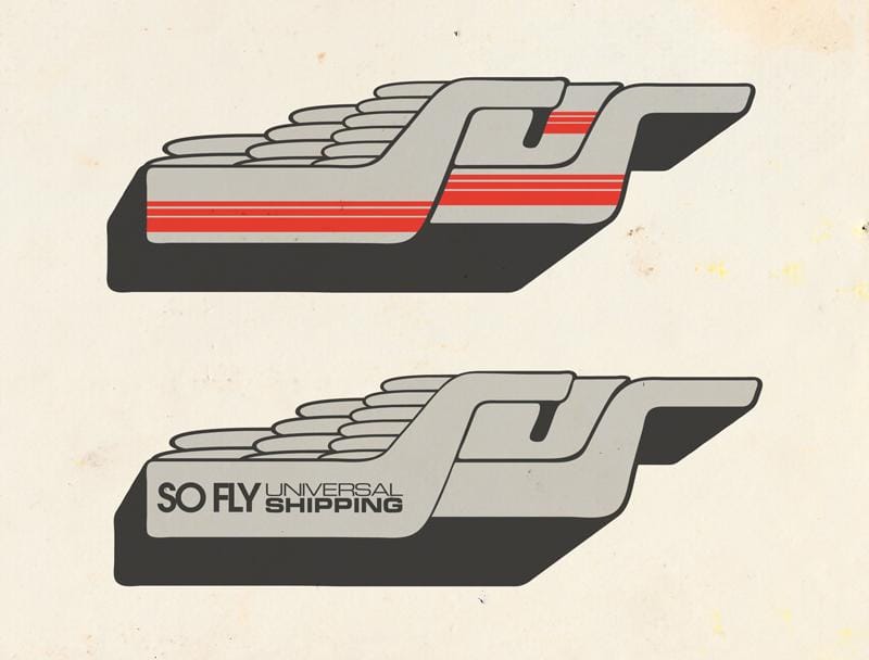 _UPDATED_SoFly Universal shipping - a galactic funk delivery logo - image 2 - student project