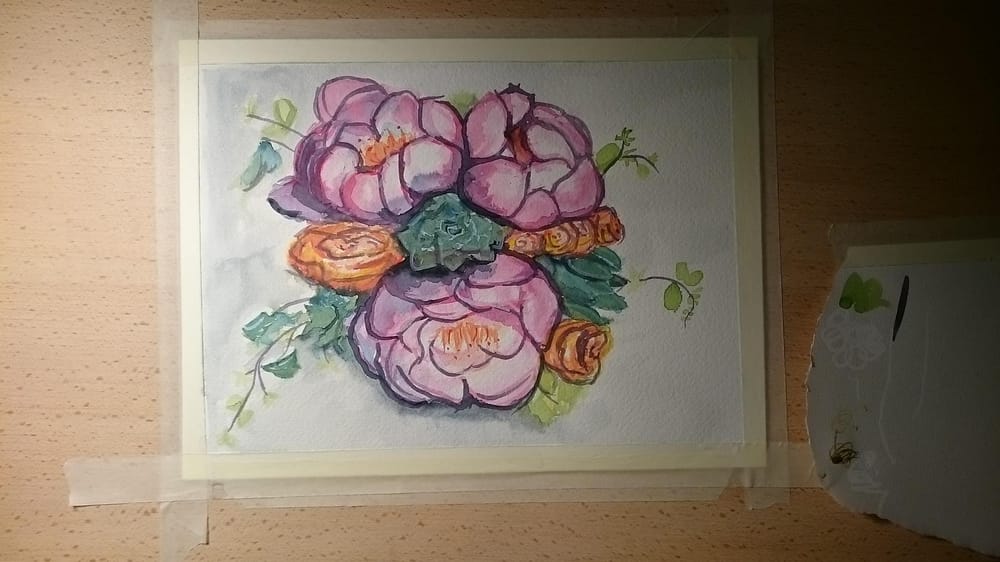 Watercolor Florals - image 3 - student project