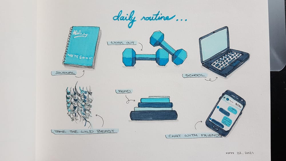 Illustrated Journaling: 14 Days of Prompts - image 6 - student project